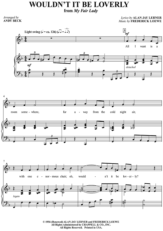Wouldn't It Be Loverly (from "My Fair Lady")