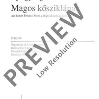 Magos kösziklának - Choral Score
