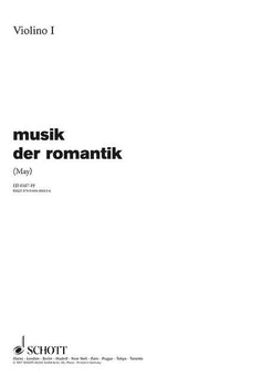 Music of Romantic - Violin 1