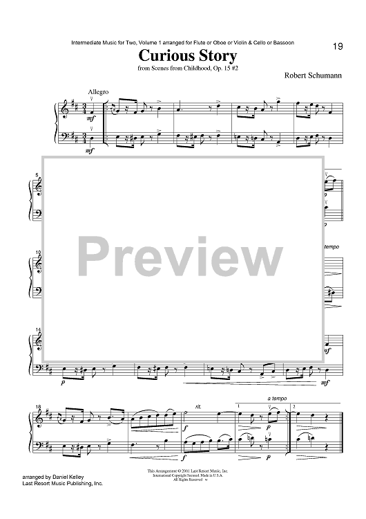 Curious Story - from Scenes from Childhood, Op. 15 #2