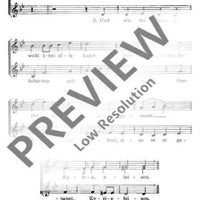 Mariae Traum - Choral Score