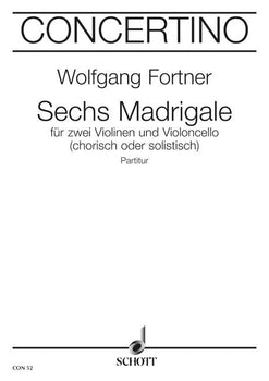 Six Madrigals - Score