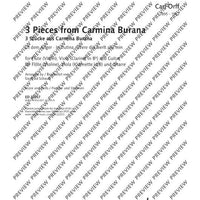 3 Pieces from Carmina Burana - Score and Parts