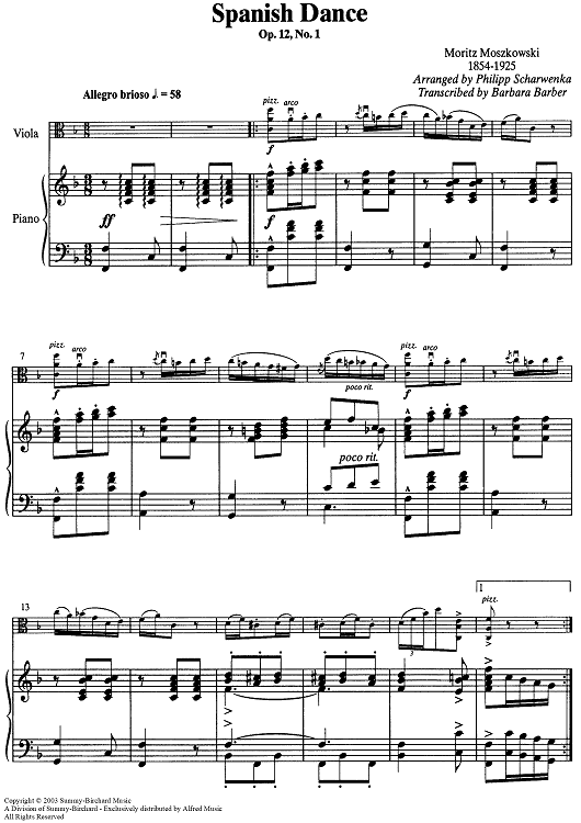 Spanish Dance, Op. 12, No. 1