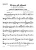 Hymns of Advent for 2 Violins and Piano - Optional Viola (for Violin 2)