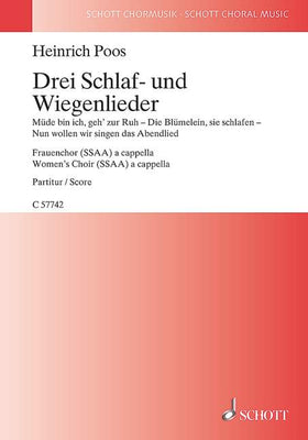 Drei Schlaf- und Wiegenlieder - Choral Score
