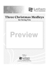 Three Christmas Medleys for String Trio - Score
