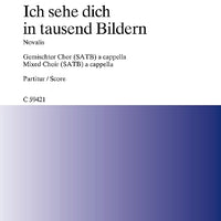 Ich sehe dich in tausend Bildern - Choral Score