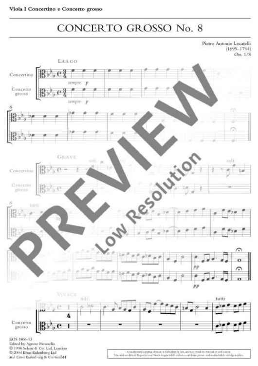 Concerto Grosso - Viola I