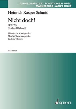 Drei Männerchöre - Choral Score
