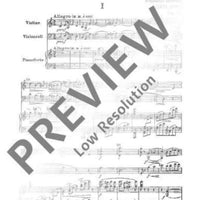 Piano Trio C major - Full Score