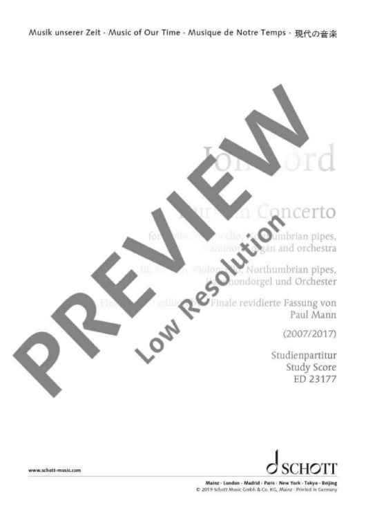 Durham Concerto - Full Score