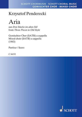 Aria - Choral Score
