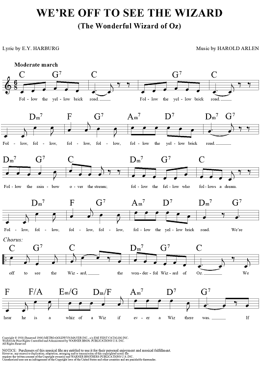 We're Off to See the Wizard