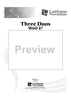 Three Duos, WoO 27 for Violin and Cello - Score
