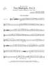 Two Madrigals, Vol. 6 - from Morley's "First Book of Madrigals to 4 Voices" (1594) - Bb Trumpet 1