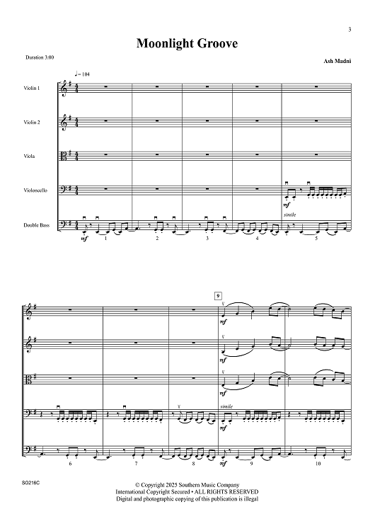 Moonlight Groove - Full Score