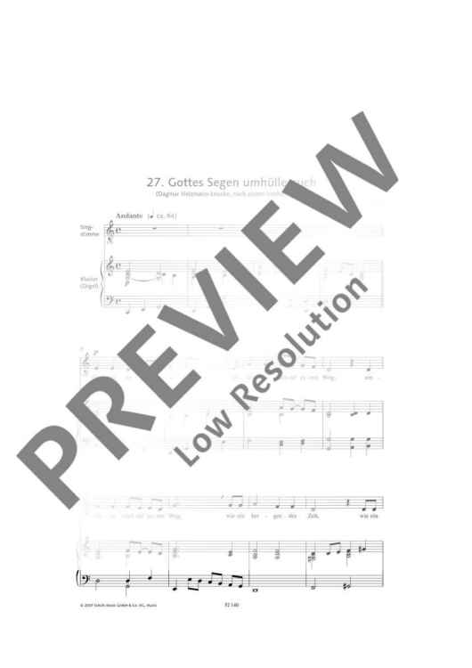 Gottes Segen umhülle euch in C major