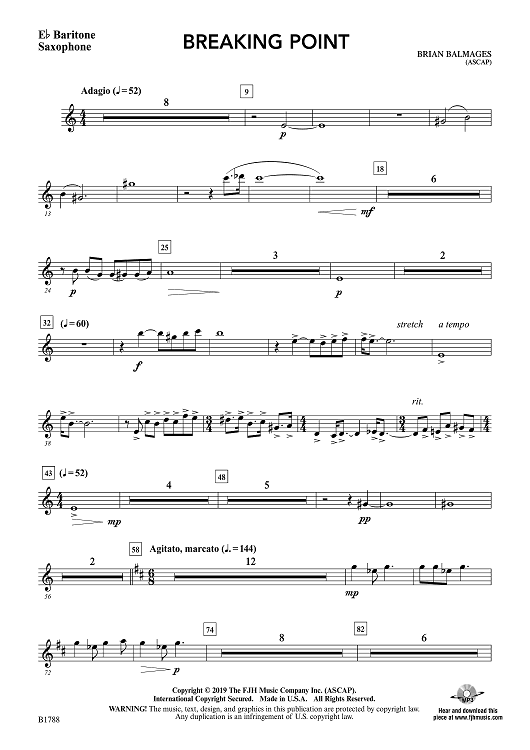 Breaking Point - Eb Baritone Saxophone