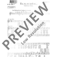 Zwei Volkslieder - Score