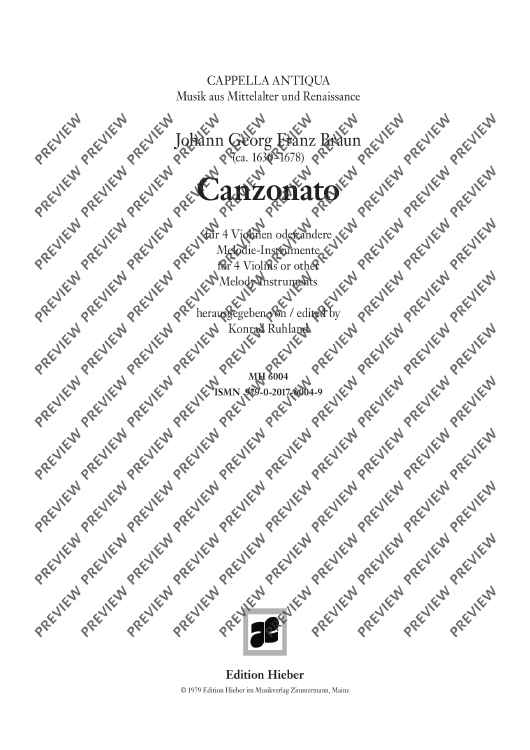 Canzonato - Score and Parts