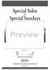 Special Solos for Special Sundays - Accompaniment Track MP3s