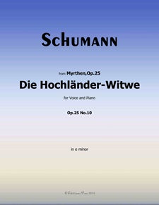 Die Hochländer-Witwe, from Myrthen, Op. 25, No. 10