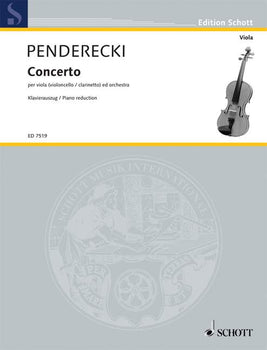 Viola Concerto - Piano Score With Solo Part