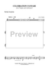Celebration Fanfare - Baritone Saxophone