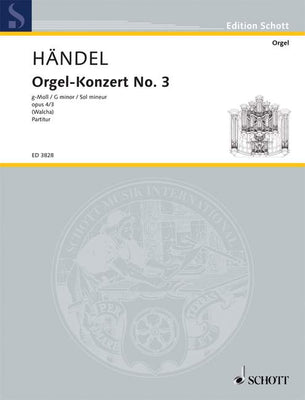 Organ Concerto No. 3 G Minor - Score
