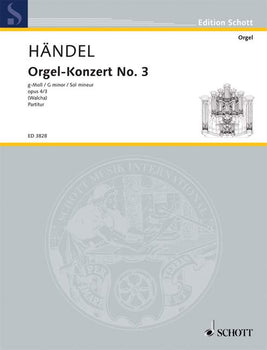 Organ Concerto No. 3 G Minor - Score