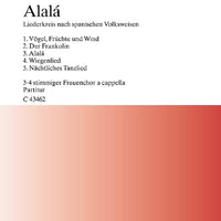 Alalá - Choral Score