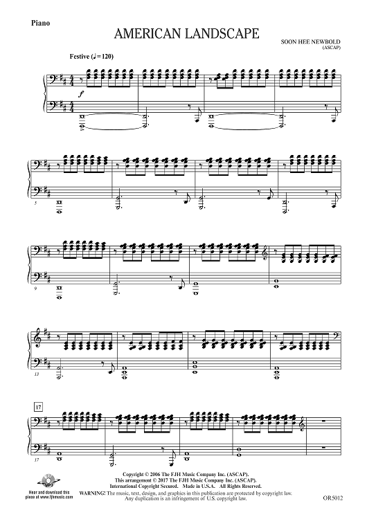 American Landscape - Piano