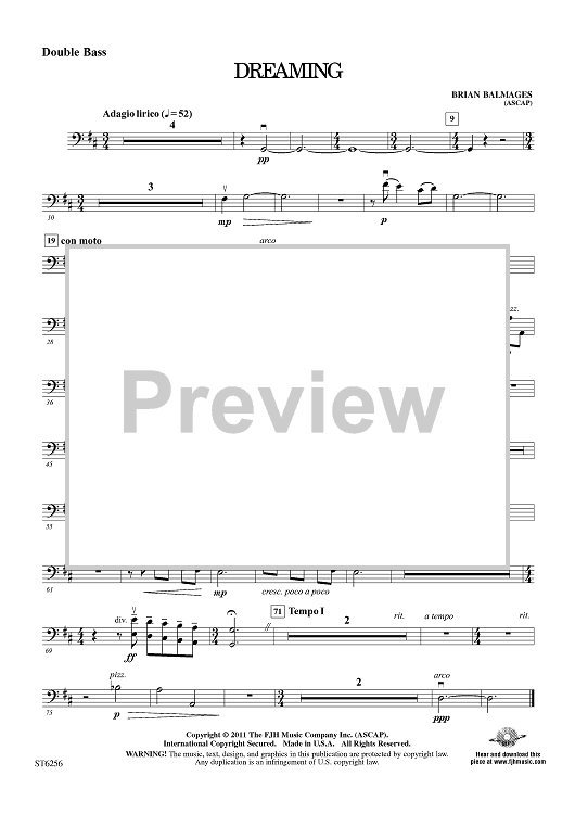 Dreaming - Double Bass