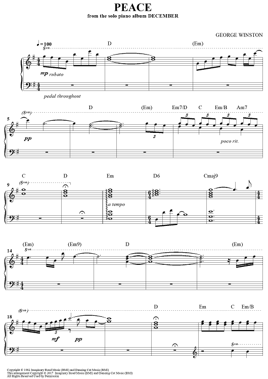 Peace (from the solo piano album DECEMBER) Peace (from the solo piano album DECEMBER)