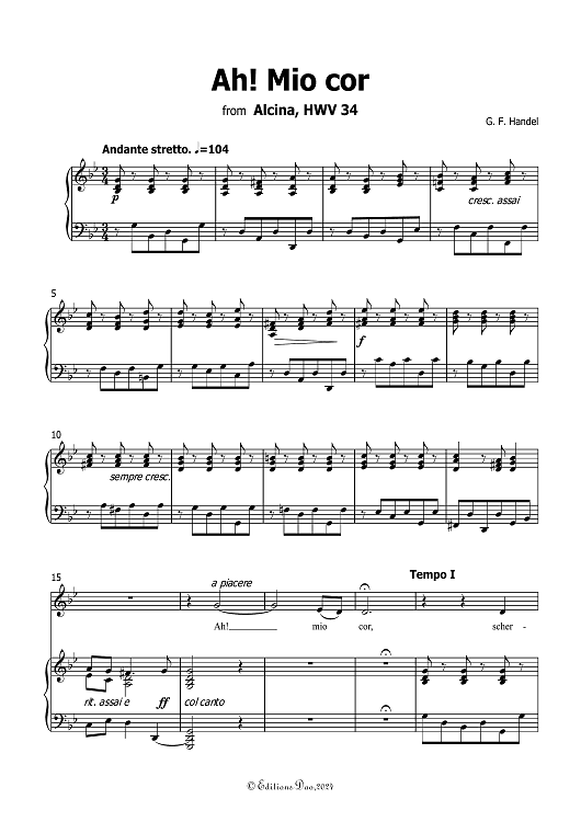 Ah! Mio cor - from Alcina, HWV 34