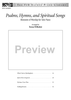 Psalms, Hymns, and Spiritual Songs