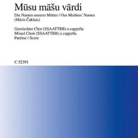 Musu mašu vardi - Choral Score