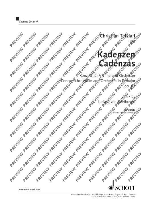 Cadenzas in D major