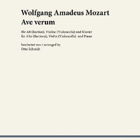Ave verum in D major - Score and Parts