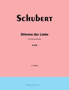 Stimme Der Liebe D.187