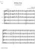 Birthday Song Danish Traditional - Score