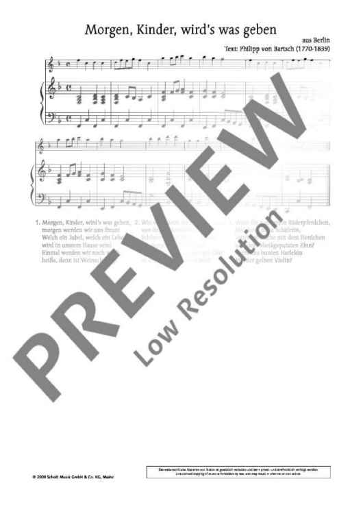 Morgen, Kinder, wird's was geben