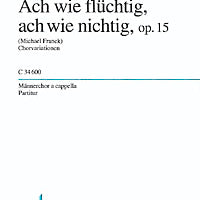 Ach wie flüchtig, ach wie nichtig - Choral Score