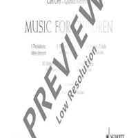 Music for Children - Vocal And Performing Score