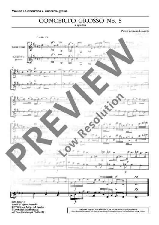 Concerto Grosso - Set of Parts