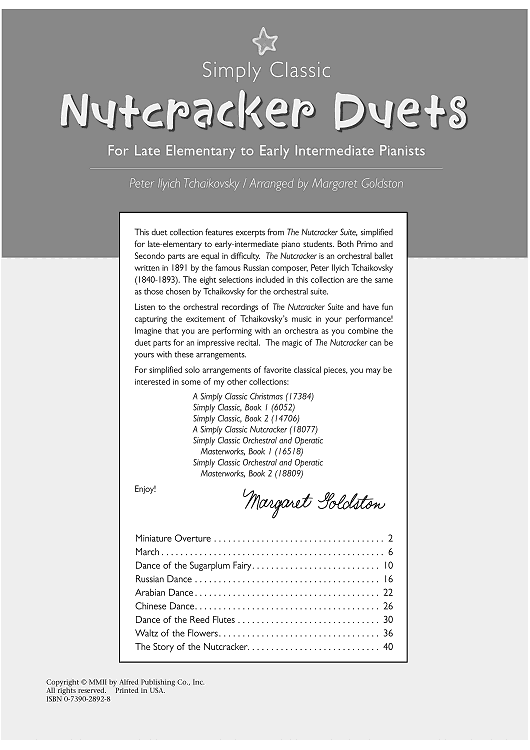 Contents and Notes - Bonus Material