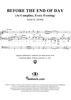 Before the End of Day, from Sixteen Chorales "Le Tombeau de Titelouze", Op. 38, No. 5