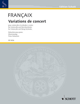 Variations de concert - Piano Score With Solo Part