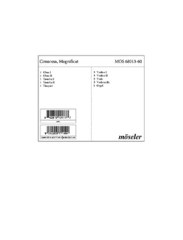 Magnificat - Set of Parts